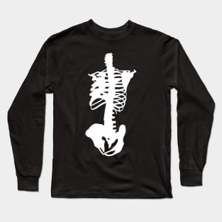 white rib cage kinseyroehmtattoos Long Sleeve T-Shirt